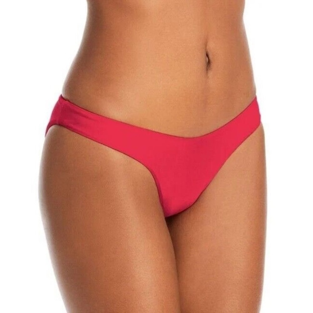 PQ Basic Ruched Teeny Bikini Bottom Zen Womens Size M Avalon swimsuit New
